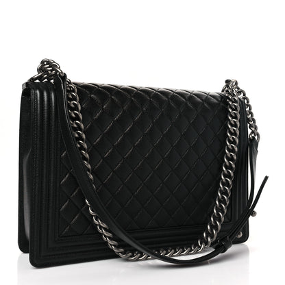 Chanel Caviar Quilted Large Boy Flap Black 3 of 9
