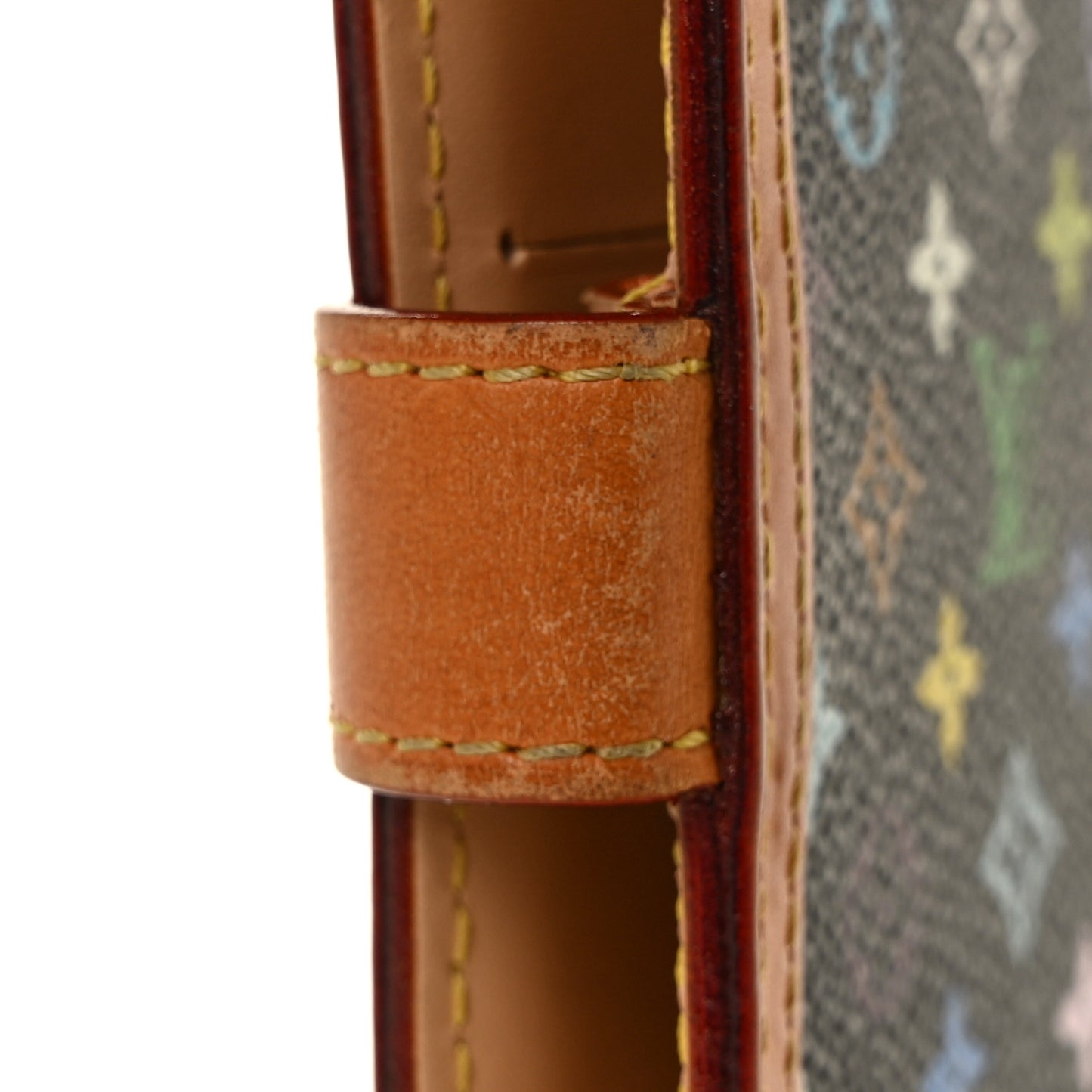 Monogram Multicolor Small Ring Agenda Cover Black