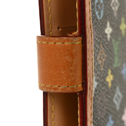 Louis Vuitton Monogram Multicolor Small Ring Agenda Cover Black 10 of 10