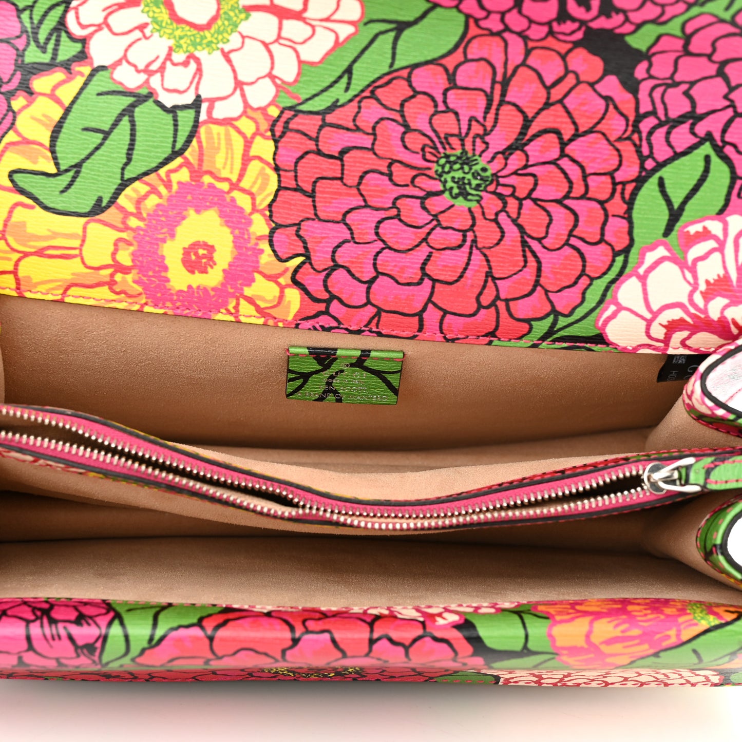 X KEN SCOTT New Shangai Calfskin Pomponica Print Small Dionysus Shoulder Bag Multicolor