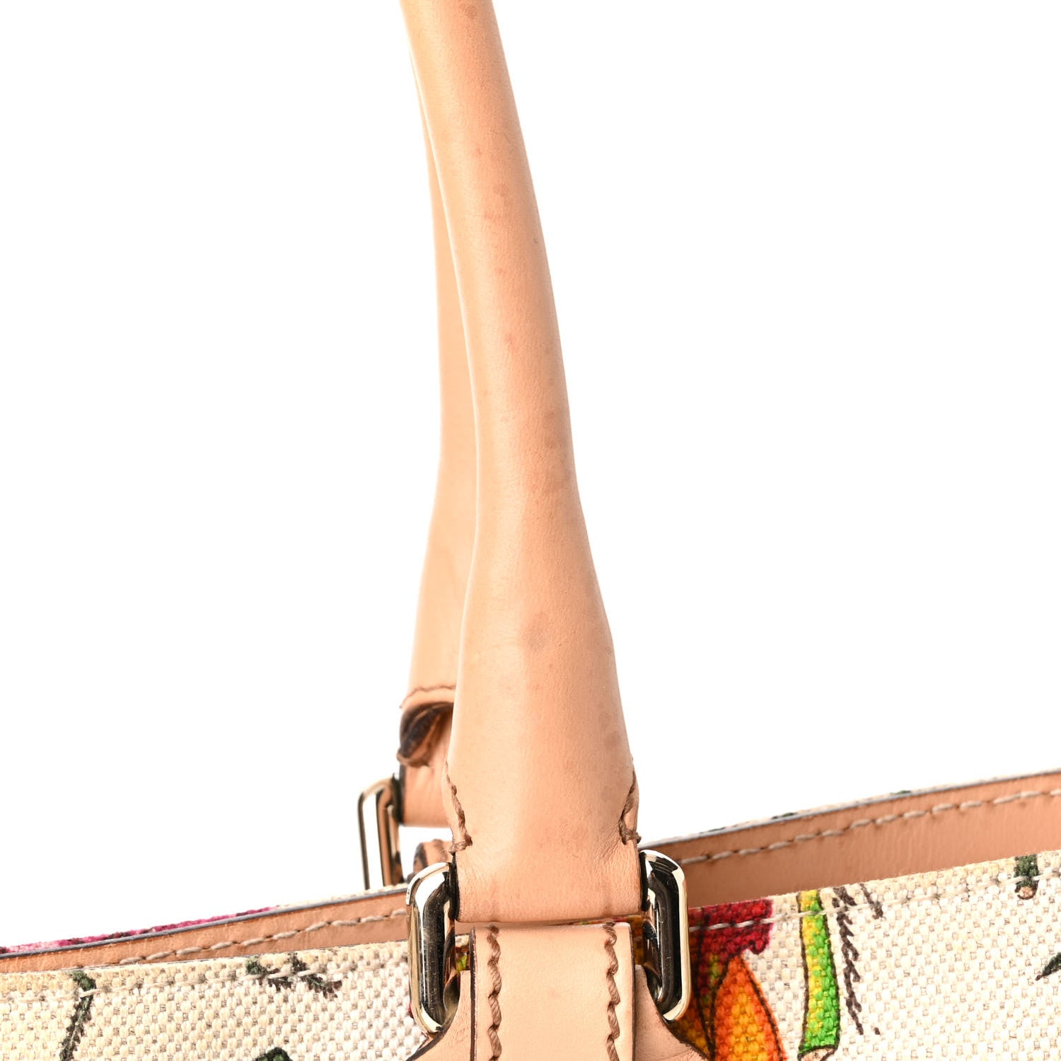 Gucci Canvas Floral Flora Medium Hasler Tote 11 of 14