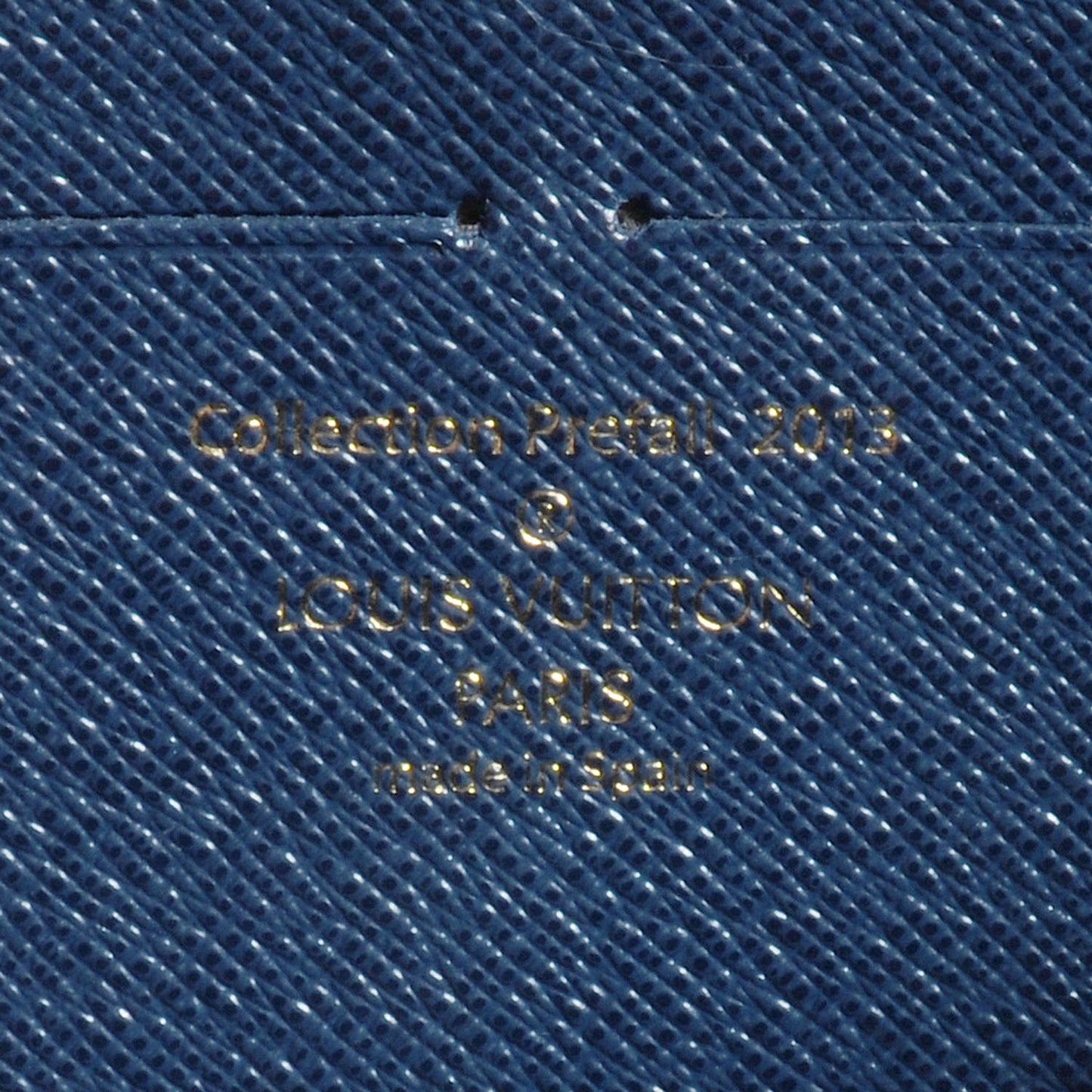 Damier Paillettes Zippy Wallet Blue