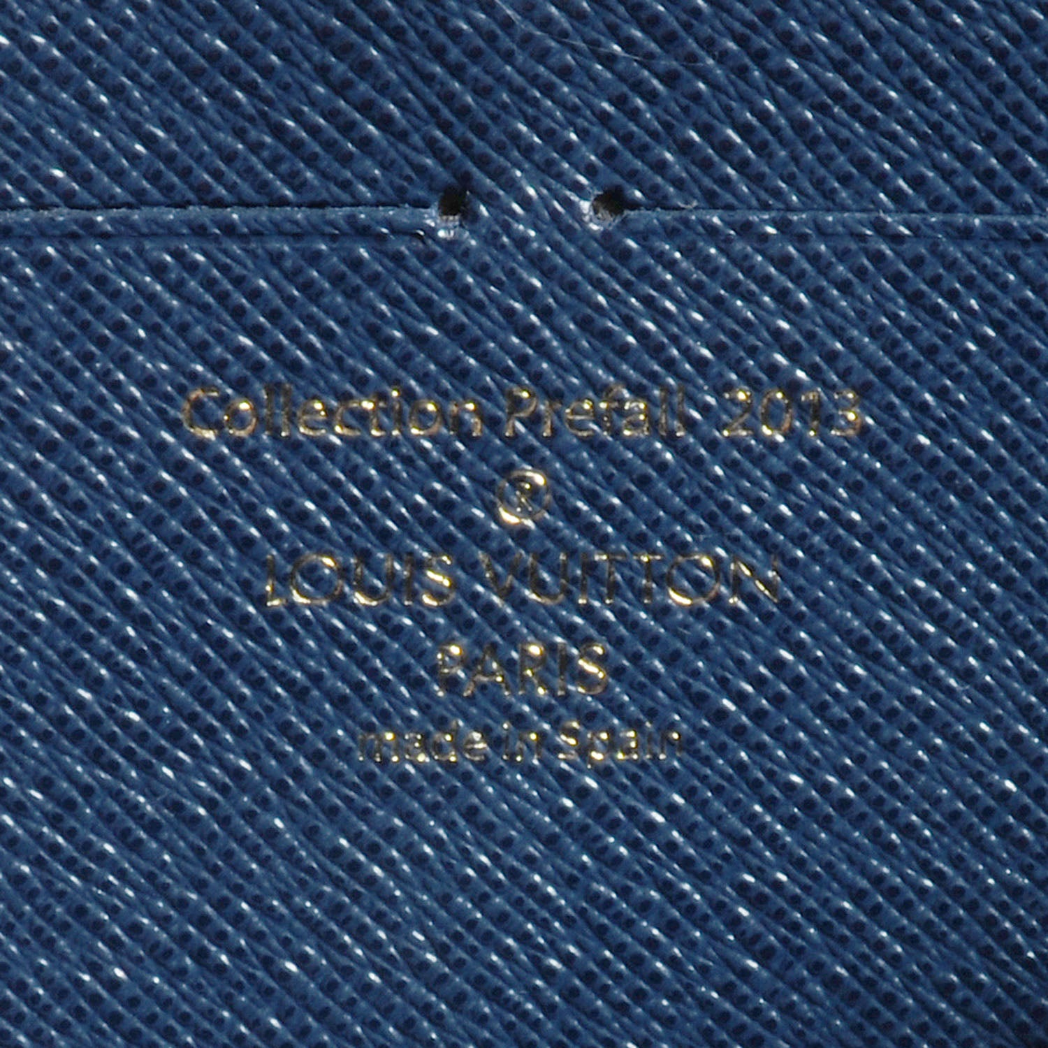 Louis Vuitton Damier Paillettes Zippy Wallet Blue 6 of 7