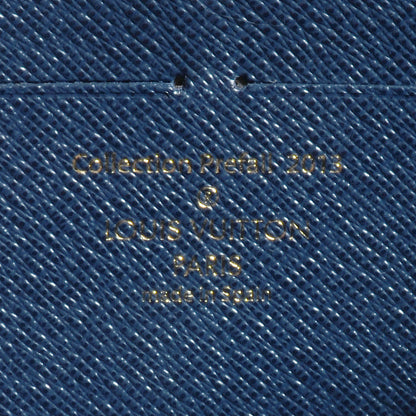 Louis Vuitton Damier Paillettes Zippy Wallet Blue 6 of 7