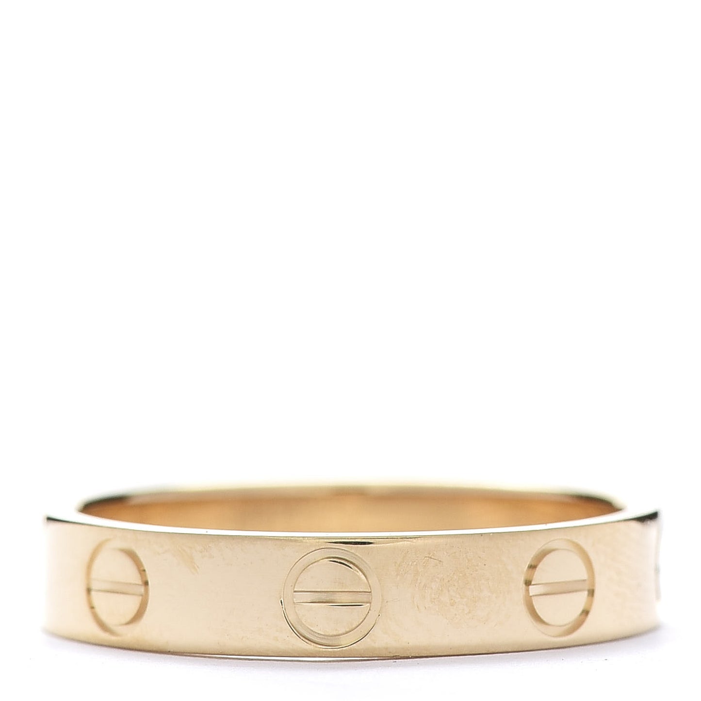 18K Yellow Gold 3.5mm LOVE Wedding Band Ring 51 5.75