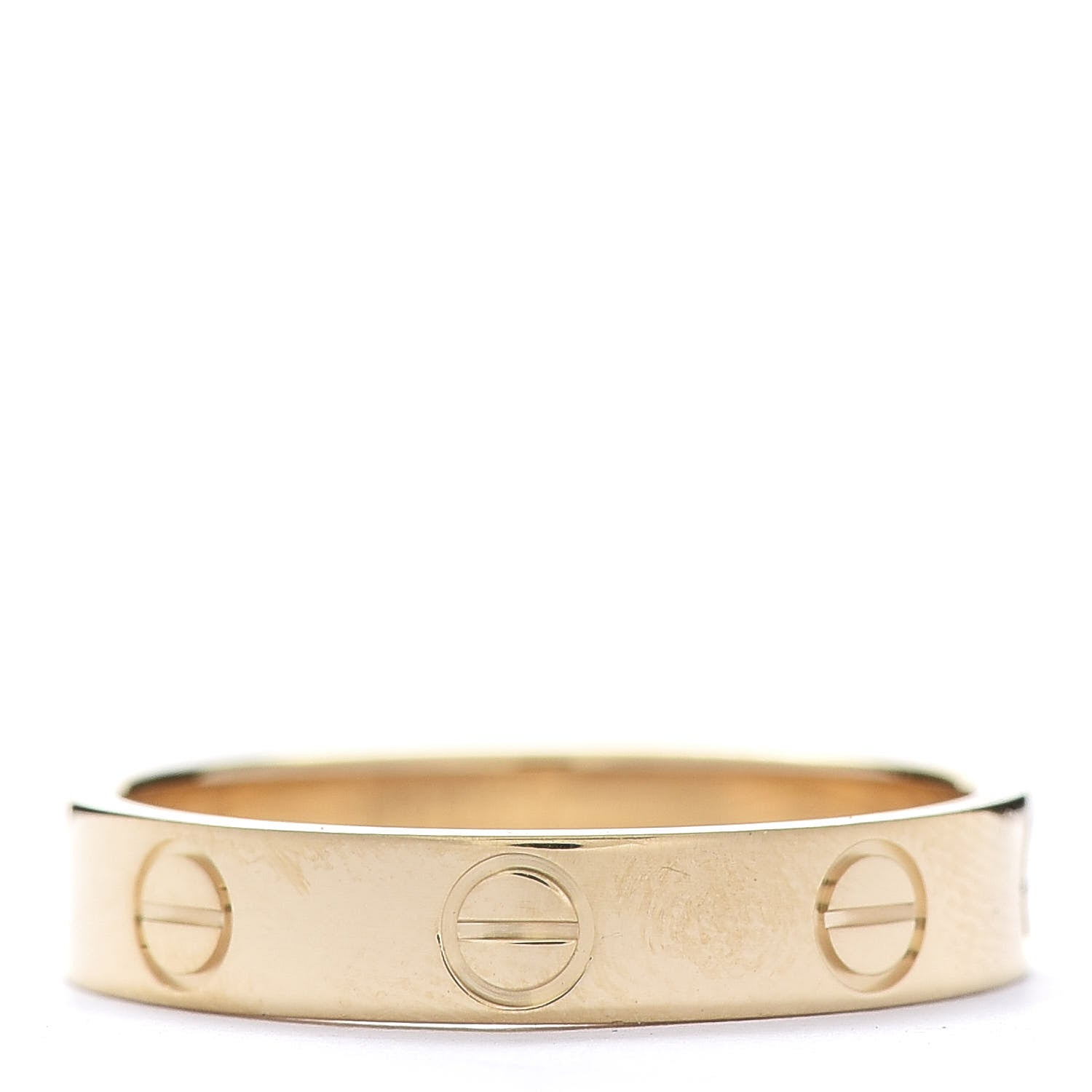 Cartier 18K Yellow Gold 3.5mm LOVE Wedding Band Ring 51 5.75 3 of 5