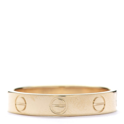 Cartier 18K Yellow Gold 3.5mm LOVE Wedding Band Ring 51 5.75 3 of 5