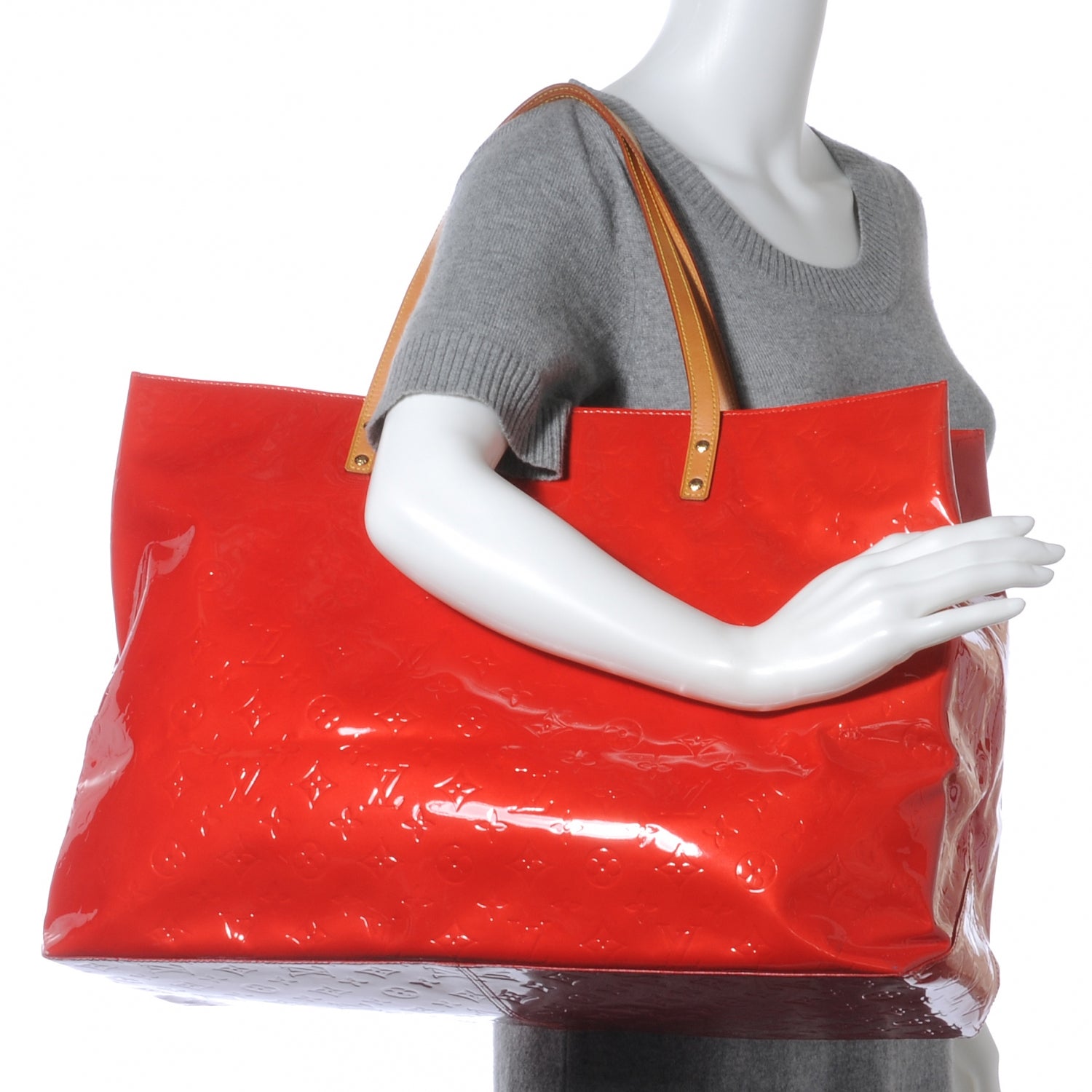 Louis Vuitton Vernis Reade GM Rouge 2 of 7