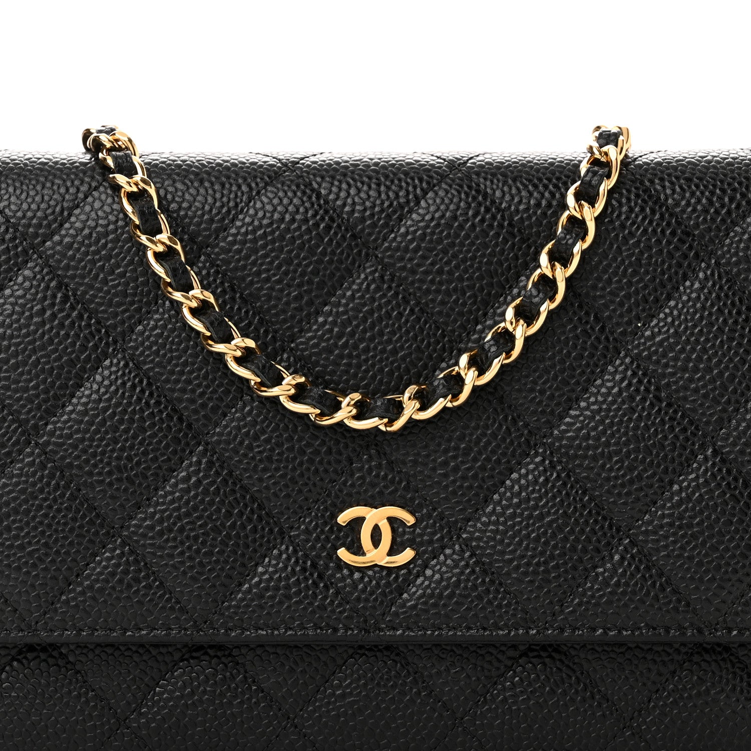 Chanel Caviar Quilted Wallet on Chain WOC Black 8 of 13
