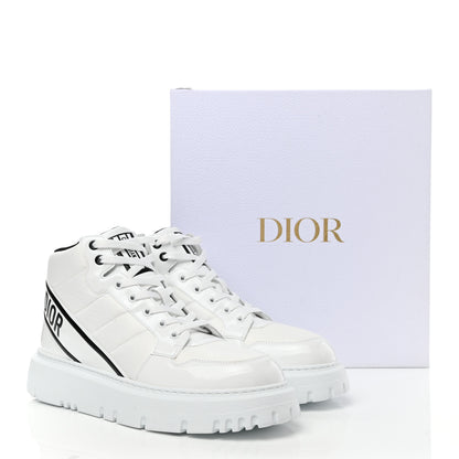 Christian Dior Nylon Fabric Womens D-Player High Top Sneakers 41 White Black 9 of 9