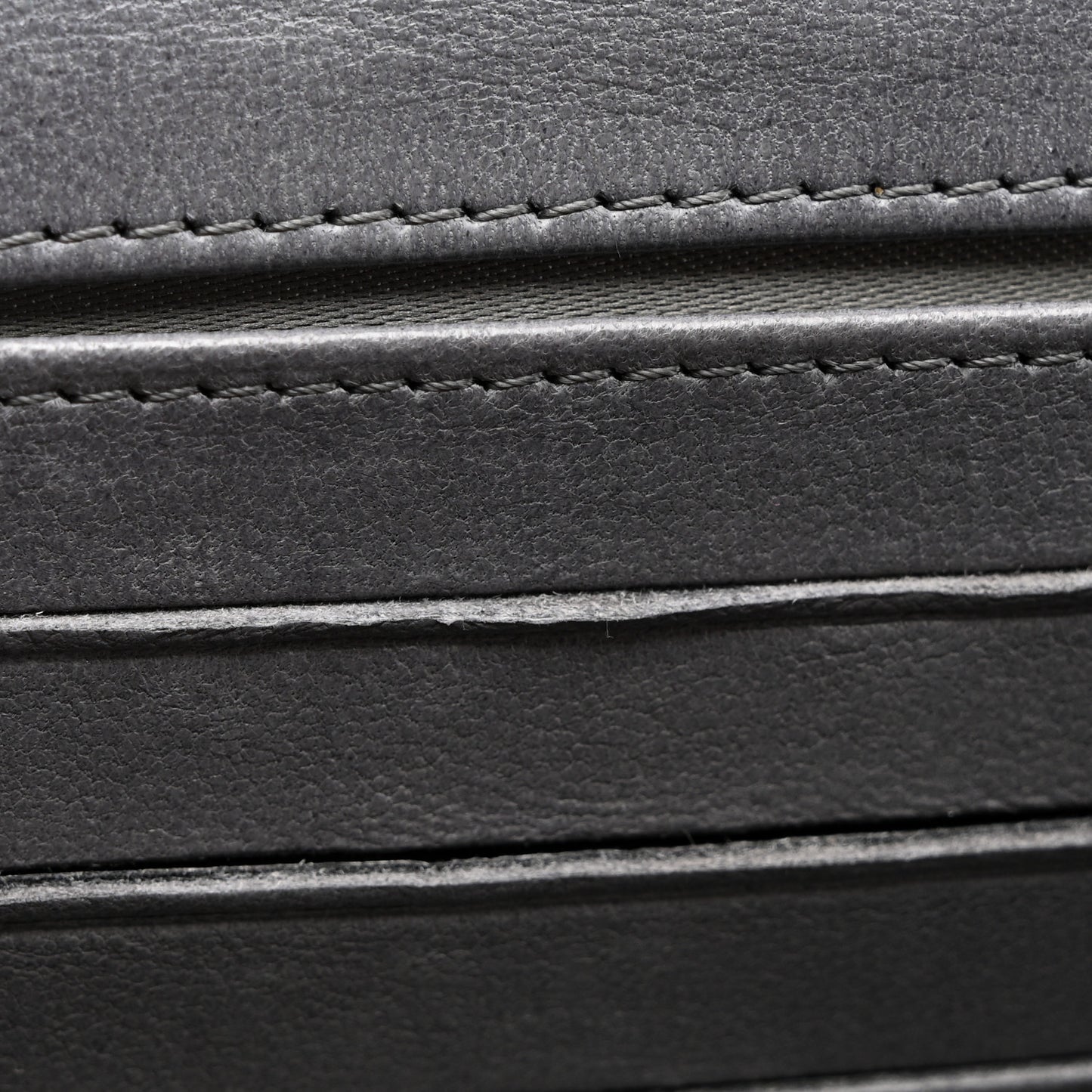 Lambskin Camellia Embossed Medium Wallet Grey