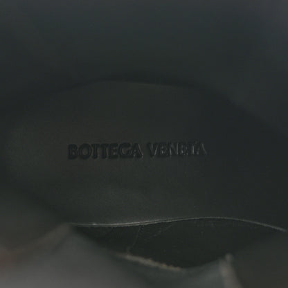 Bottega Veneta Calfskin The Tire Chelsea Boots 38 Black Green 7 of 11