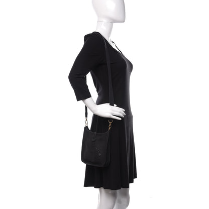 Hermes Taurillon Clemence Evelyne TPM Black 2 of 8