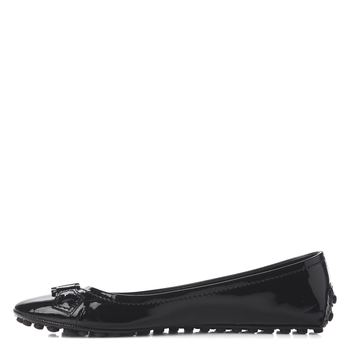 Louis Vuitton Patent Calfskin Oxford Ballerina Flats 38.5 Black 1 of 20