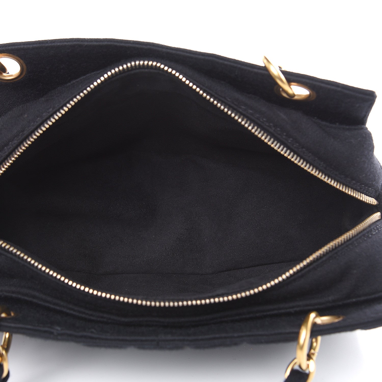 Chanel Jersey Quilted Petite Timeless Tote PTT Black 5 of 13