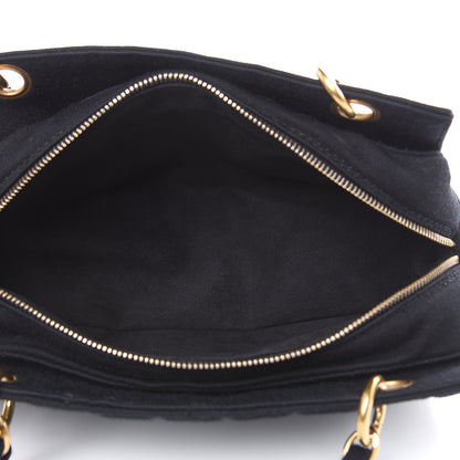 Chanel Jersey Quilted Petite Timeless Tote PTT Black 5 of 13
