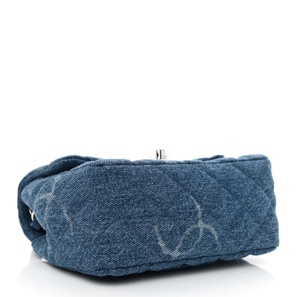 Chanel Denim CC Quilted Mini Square Flap Blue 4 of 11