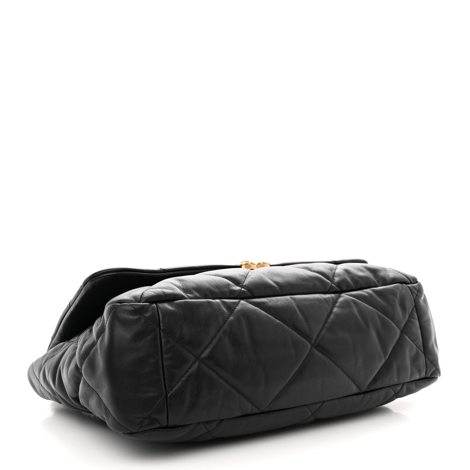 Chanel Lambskin Quilted Maxi Chanel 19 Flap Black 4 of 10