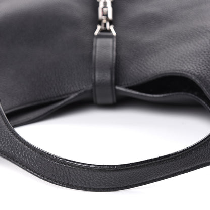 Gucci Soft Grained Calfskin Large Jackie Hobo Black 10 of 13