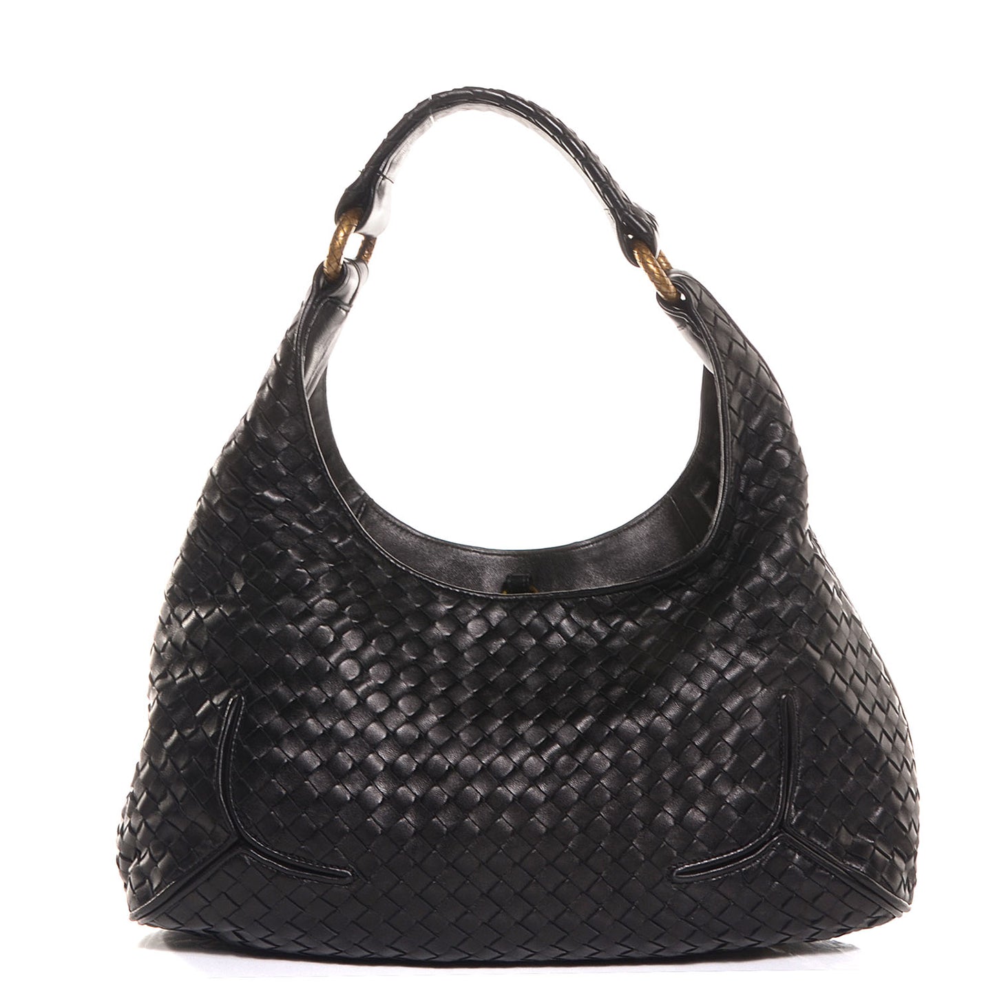 Nappa Intrecciato New Ball Hobo Nero Black