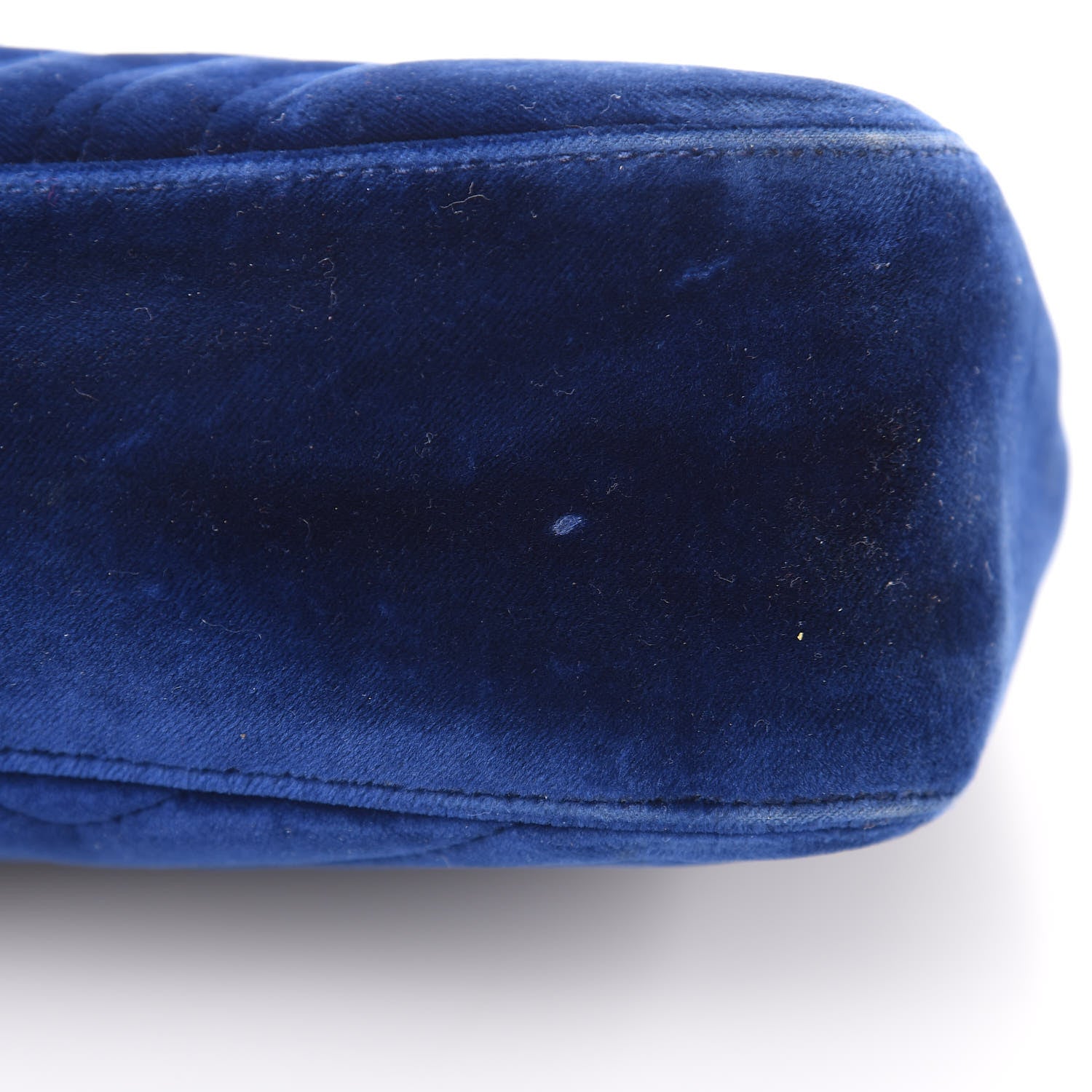 Gucci Velvet Matelasse Medium GG Marmont Shoulder Bag Cobalt Blue 10 of 20
