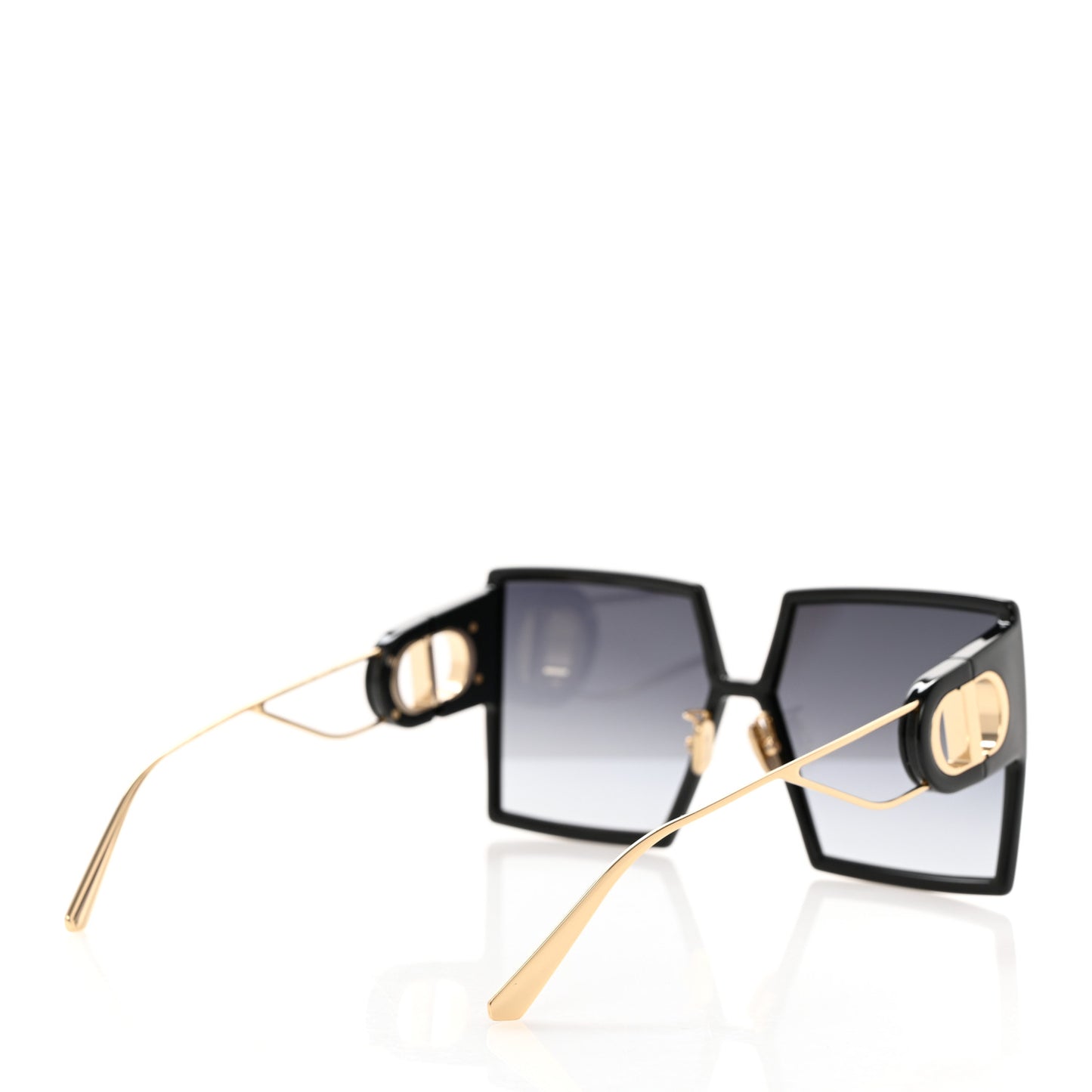 Square 30 Montaigne Sunglasses Black