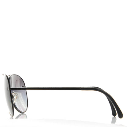 Chanel Polarized CC Aviator Sunglasses 4189-T-Q Black 2 of 5