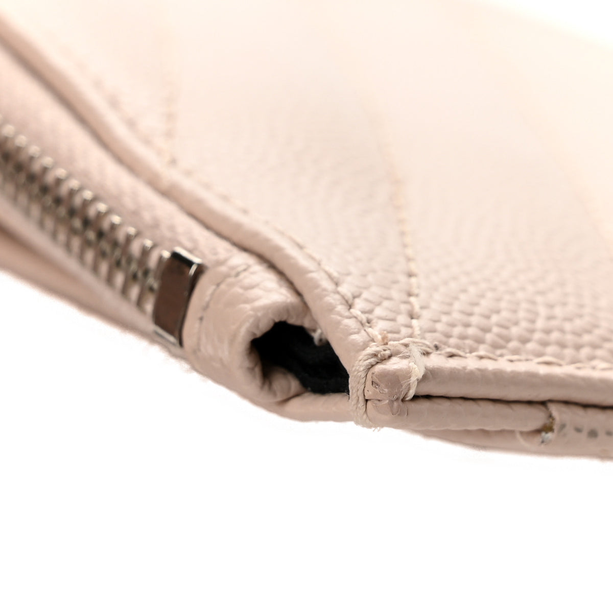 Saint Laurent Grain De Poudre Chevron Monogram Bill Pouch Marble Pink 9 of 10