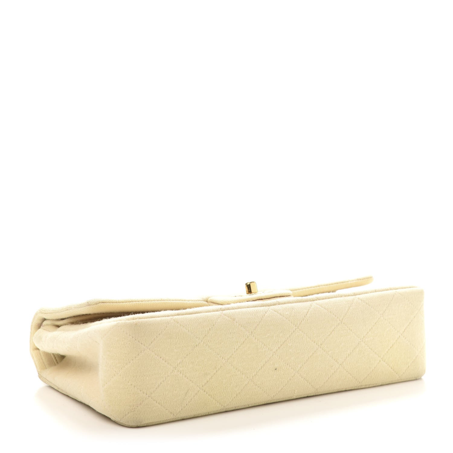 Chanel Jersey Quilted Medium Double Flap Beige 4 of 18