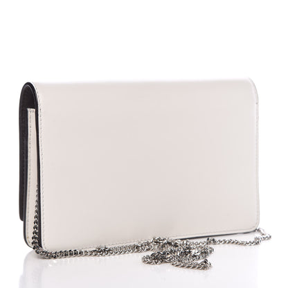 Fendi Vitello Century Lucido Nappa Flowerland Studded Tube Wallet On Chain White Ice Multicolor 3 of 7
