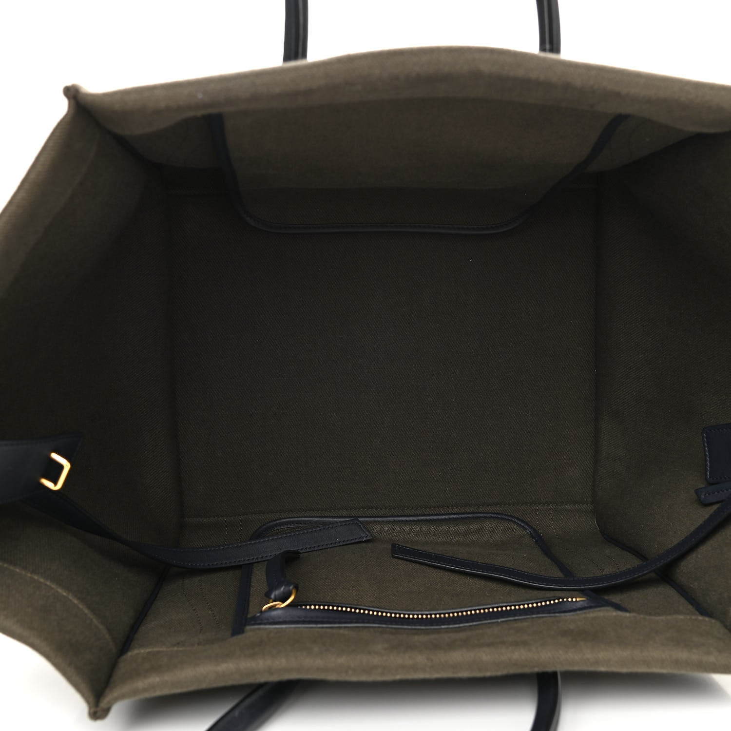 Celine Cotton Canvas Medium Phantom Luggage Olive 9 of 14