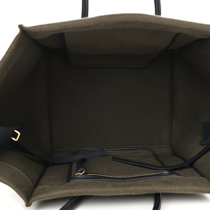 Celine Cotton Canvas Medium Phantom Luggage Olive 9 of 14