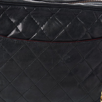 Chanel Lambskin Quilted Camera Case Black 24 of 26