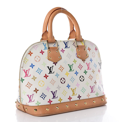 Louis Vuitton Monogram Multicolor Alma White 3 of 24