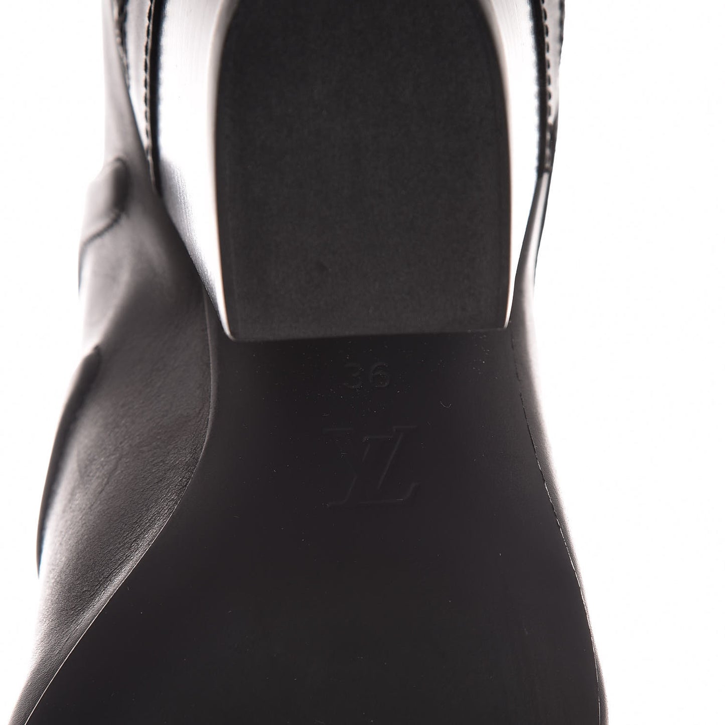 Calfskin Monogram Fireball Ankle Boots 36 Black