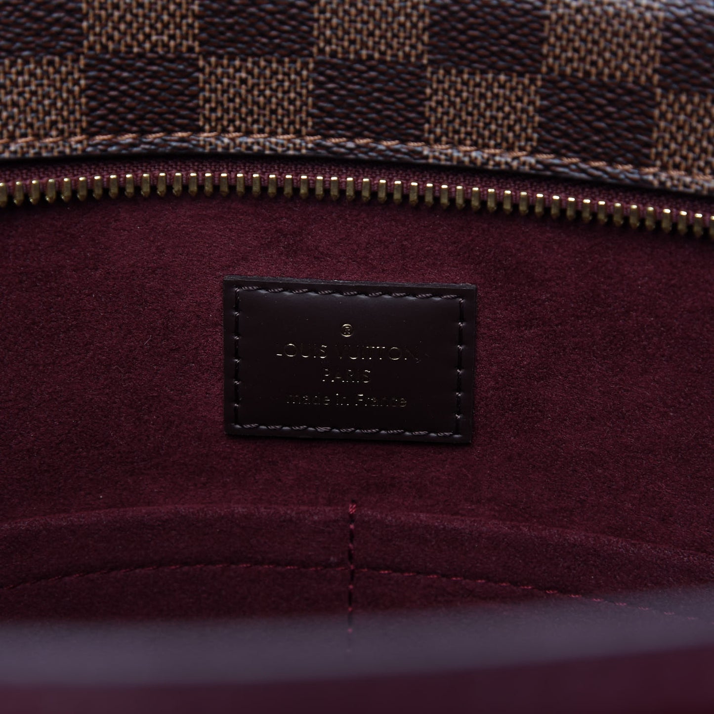 Damier Ebene Taurillon Jersey Bordeaux