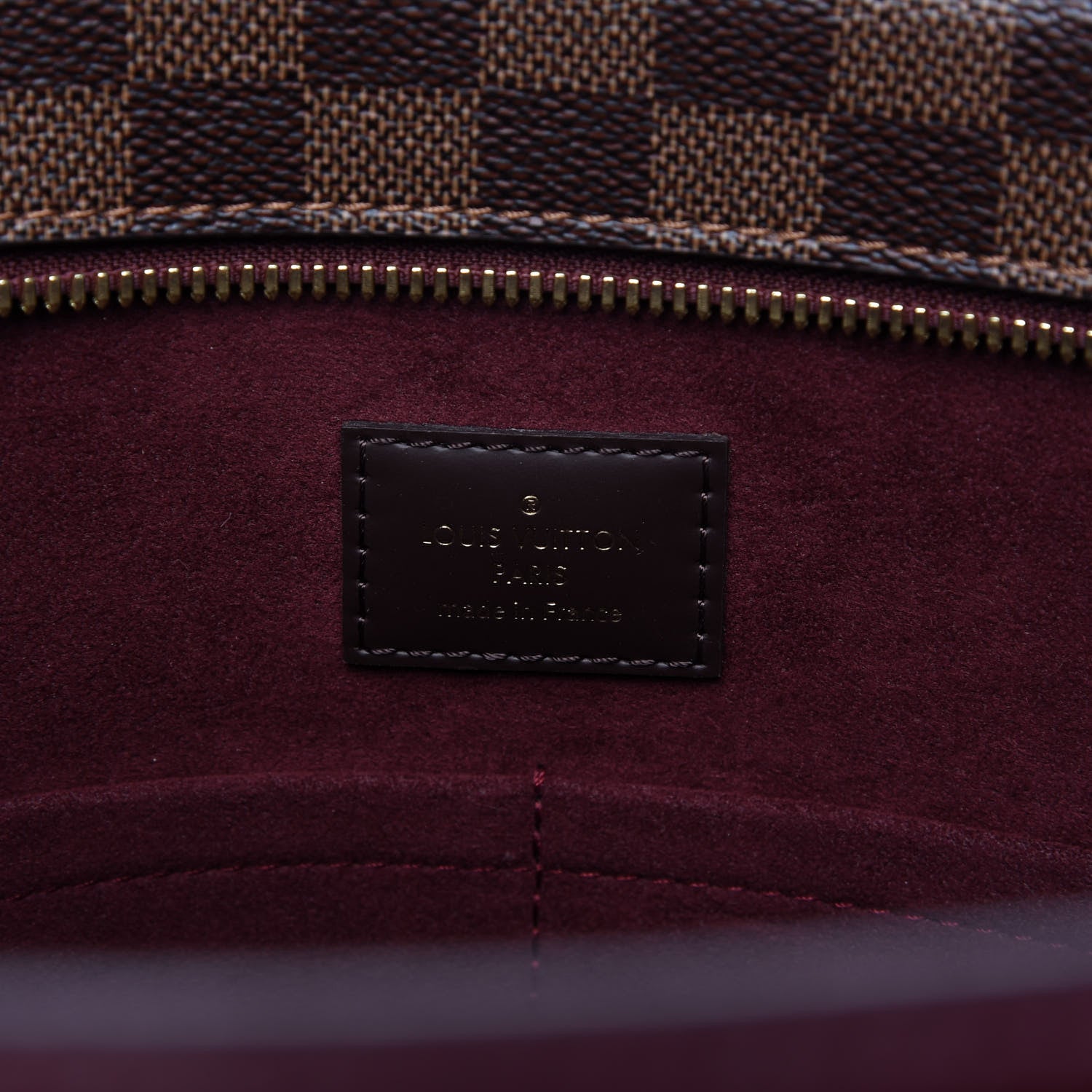 Louis Vuitton Damier Ebene Taurillon Jersey Bordeaux 8 of 10