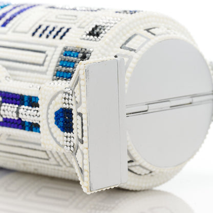 Judith Leiber x STAR WARS Crystal R2D2 Minaudiere Clutch Silver Multicolor 9 of 13