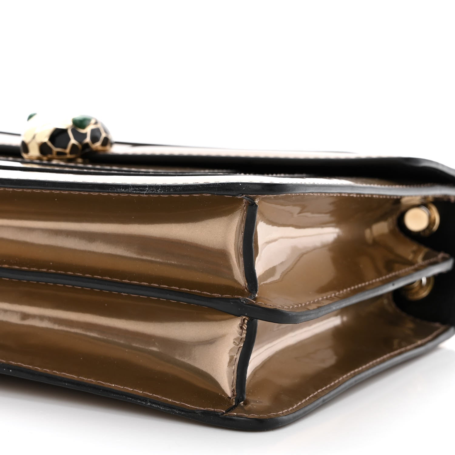 Bulgari Metallic Calfskin Serpenti Forever Crossbody Bag Bronze 11 of 13