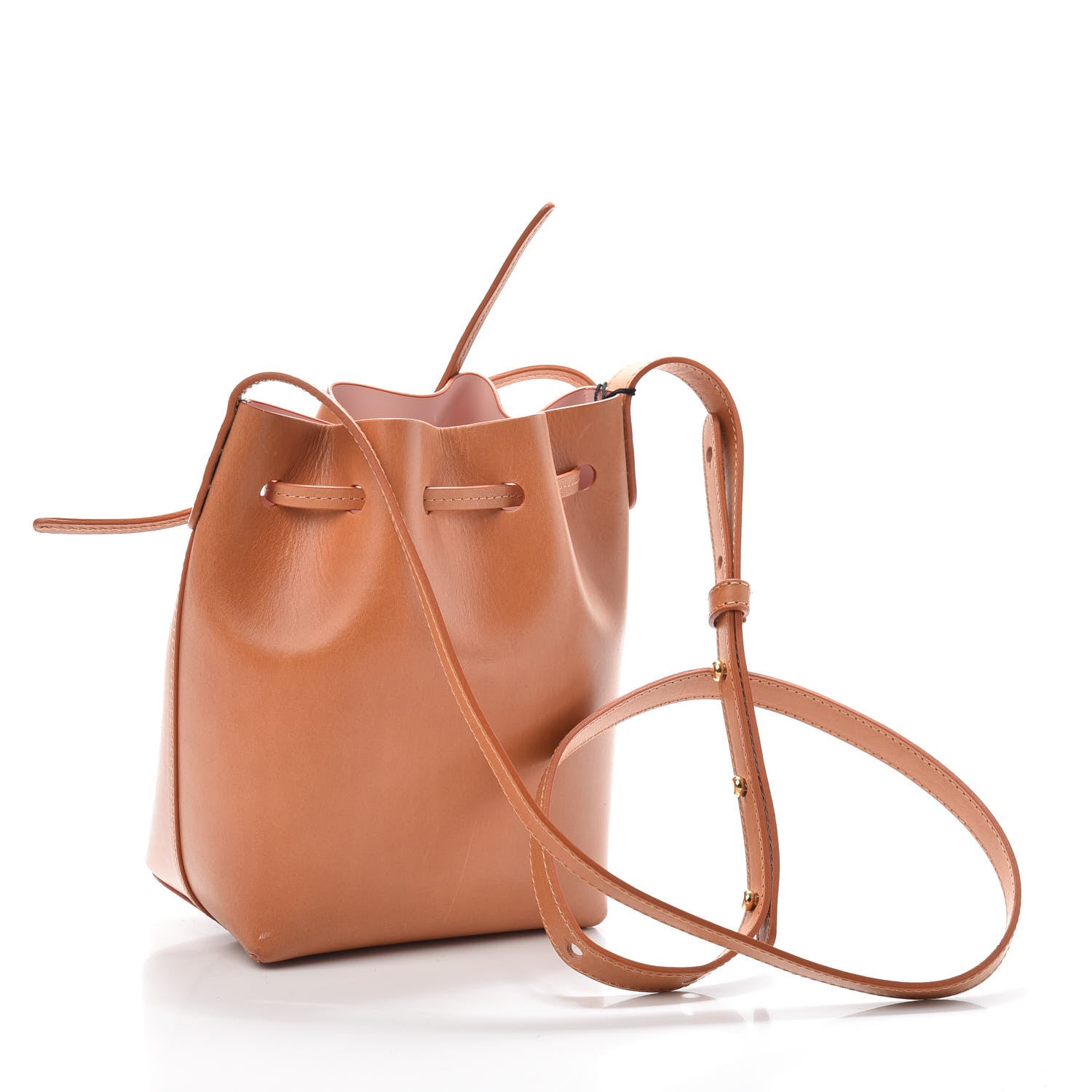 Mansur Gavriel Calfskin Mini Mini Bucket Bag Cammello Rosa 3 of 8