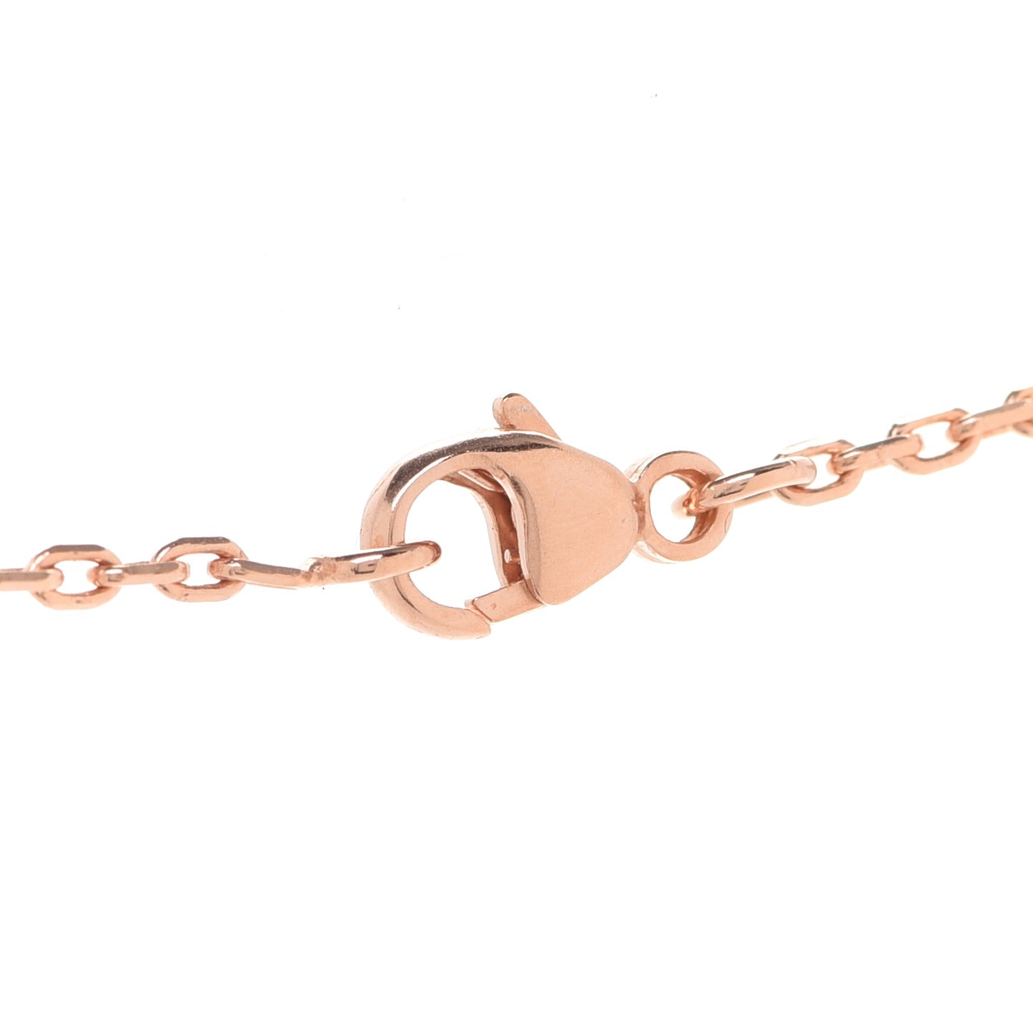 Lacquered Rose Gold Pop H Pendant Necklace Rose Dragee