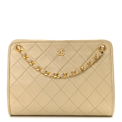 Chanel Calfskin Quilted Small Shoulder Bag Beige 1 of 13