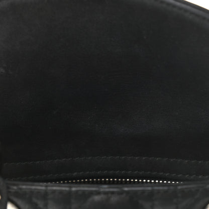 Christian Dior Metallic Calfskin Cannage Mini Lady Dior Black 10 of 11