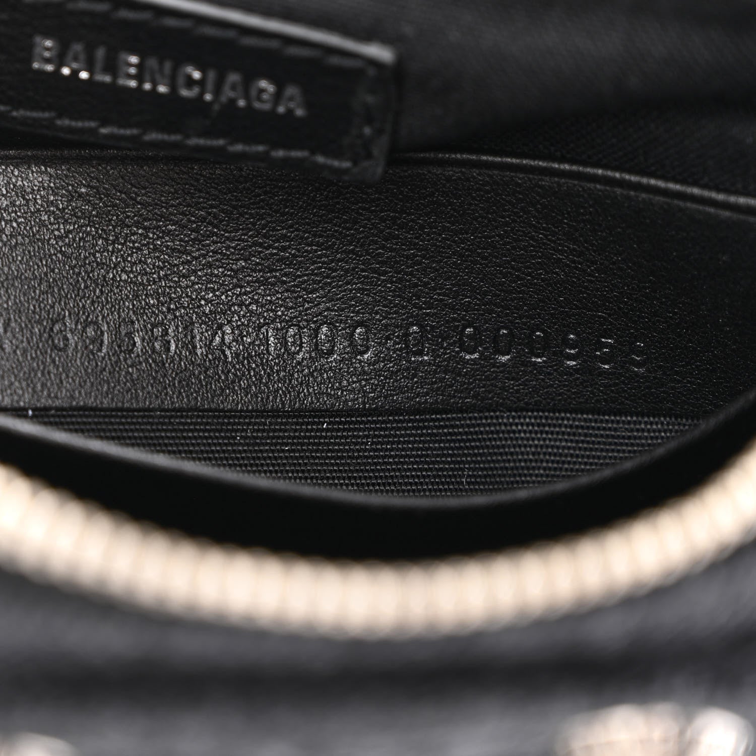 Balenciaga Washed Denim BB Monogram Le Cagole Mini Purse With Chain Black 9 of 12
