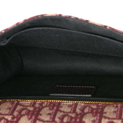Christian Dior Oblique 30 Montaigne Flap Bag Burgundy 5 of 10