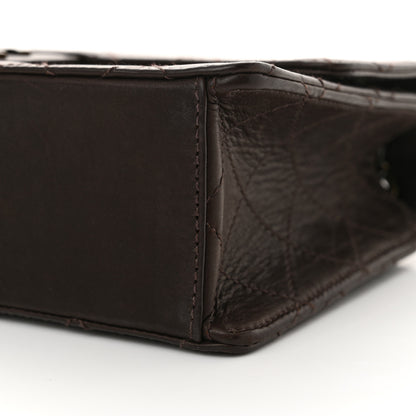 Chanel Lambskin Quilted Single Flap Dark Brown 10 of 12
