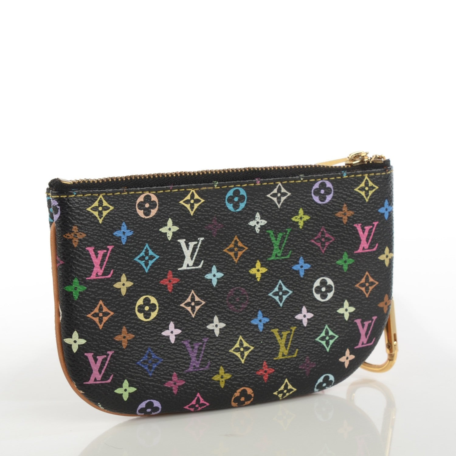 Louis Vuitton Monogram Multicolor Pochette Plate MM Black 3 of 7