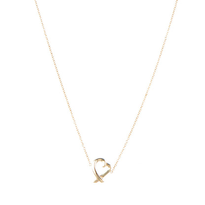 Tiffany 18K Yellow Gold Paloma Picasso Loving Heart Necklace 1 of 7
