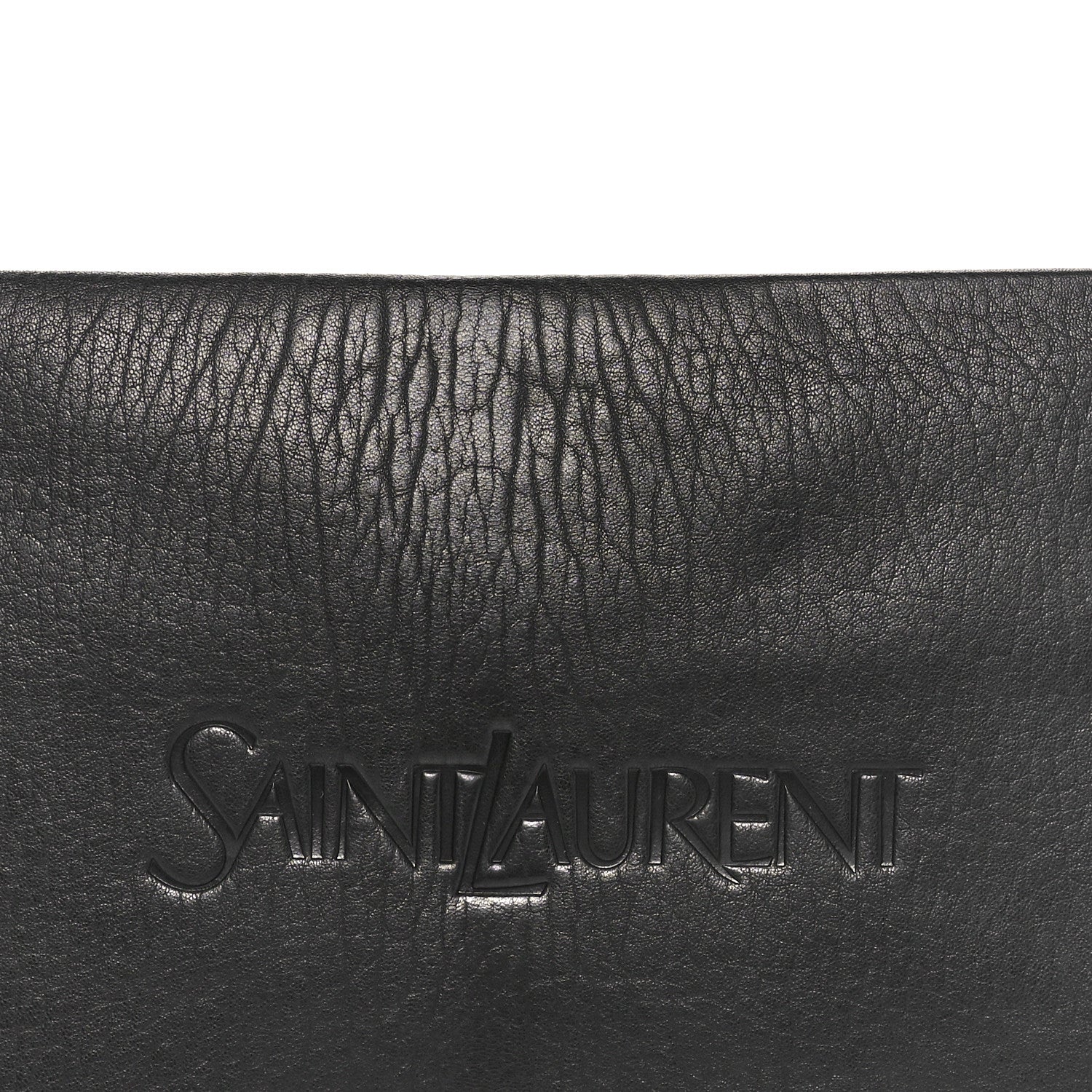 Saint Laurent Lambskin Large Puffy Pouch Black 5 of 11