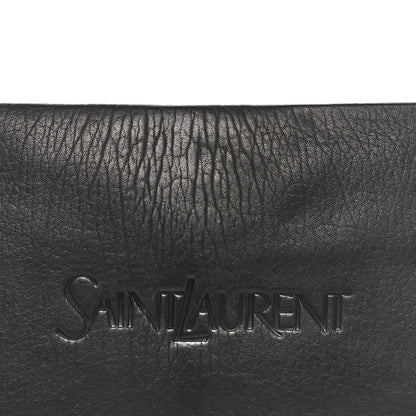 Saint Laurent Lambskin Large Puffy Pouch Black 5 of 11